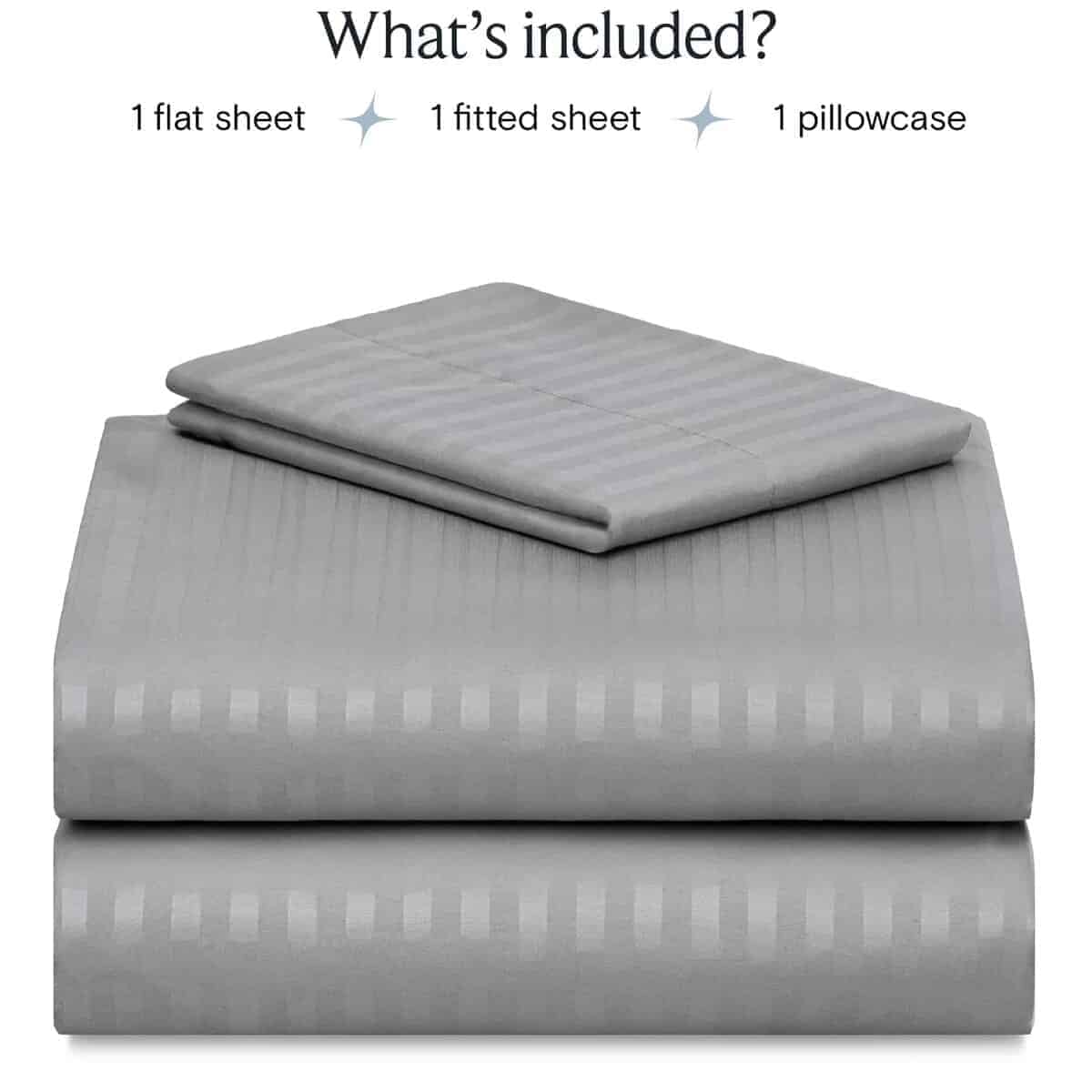 Juegos de sábanas a rayas LuxClub, 3 PC Sábanas a rayas - Imagen 3