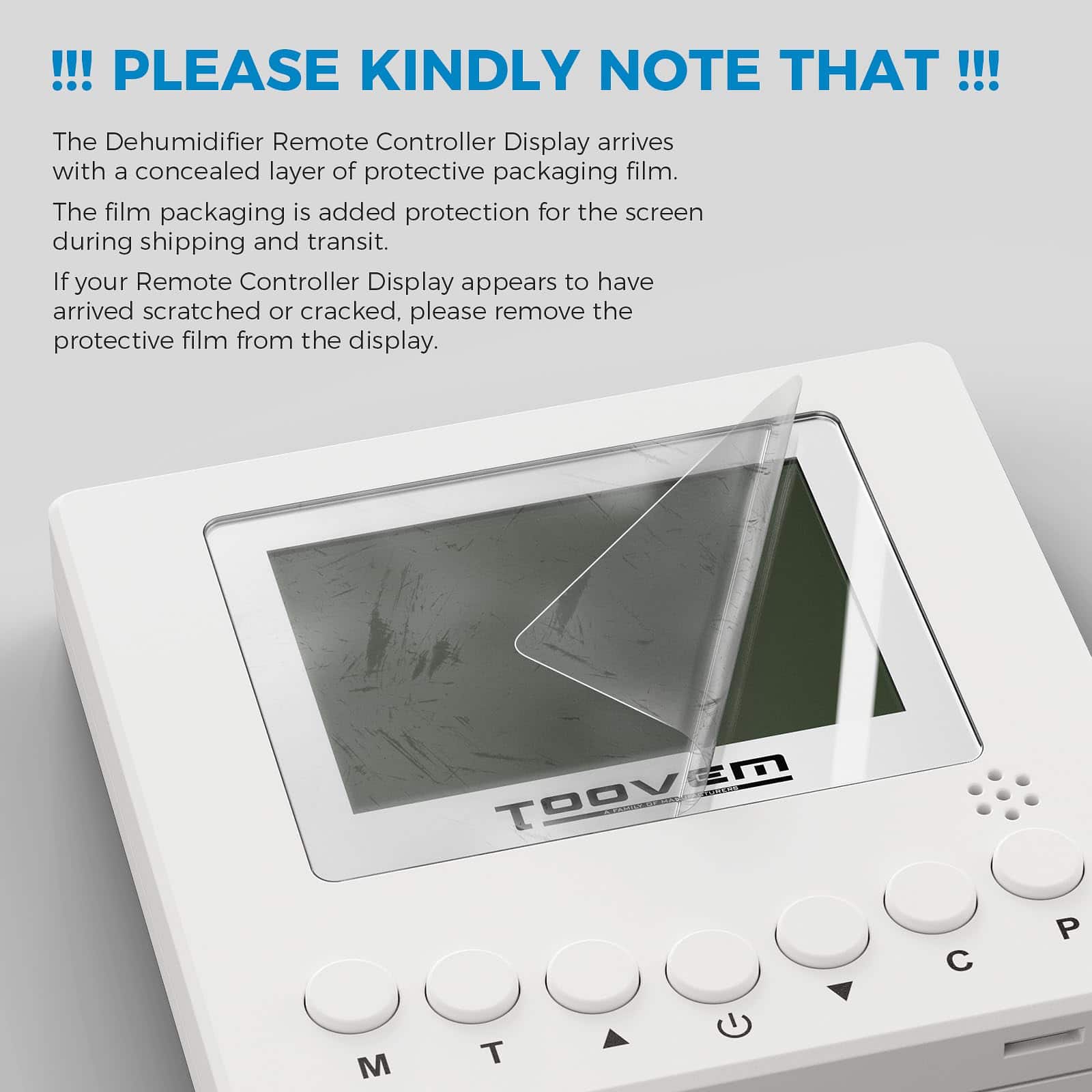 Control Remoto TooVem para Deshumidificador de Nivel de - Imagen 8
