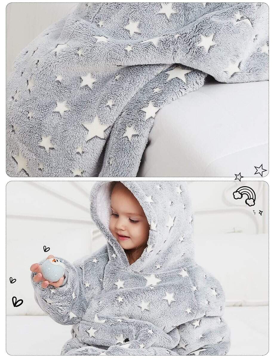 Manta Sudadera con Capucha KFUBUO para Niños Pequeños, - Imagen 6