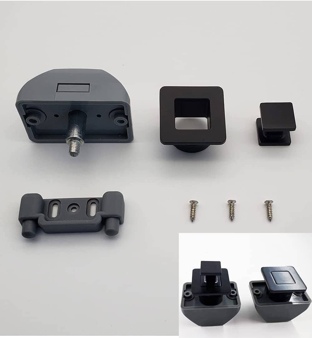 Cerraduras de gabinete RV TANFEI, Botón de metal, Perilla - Imagen 6