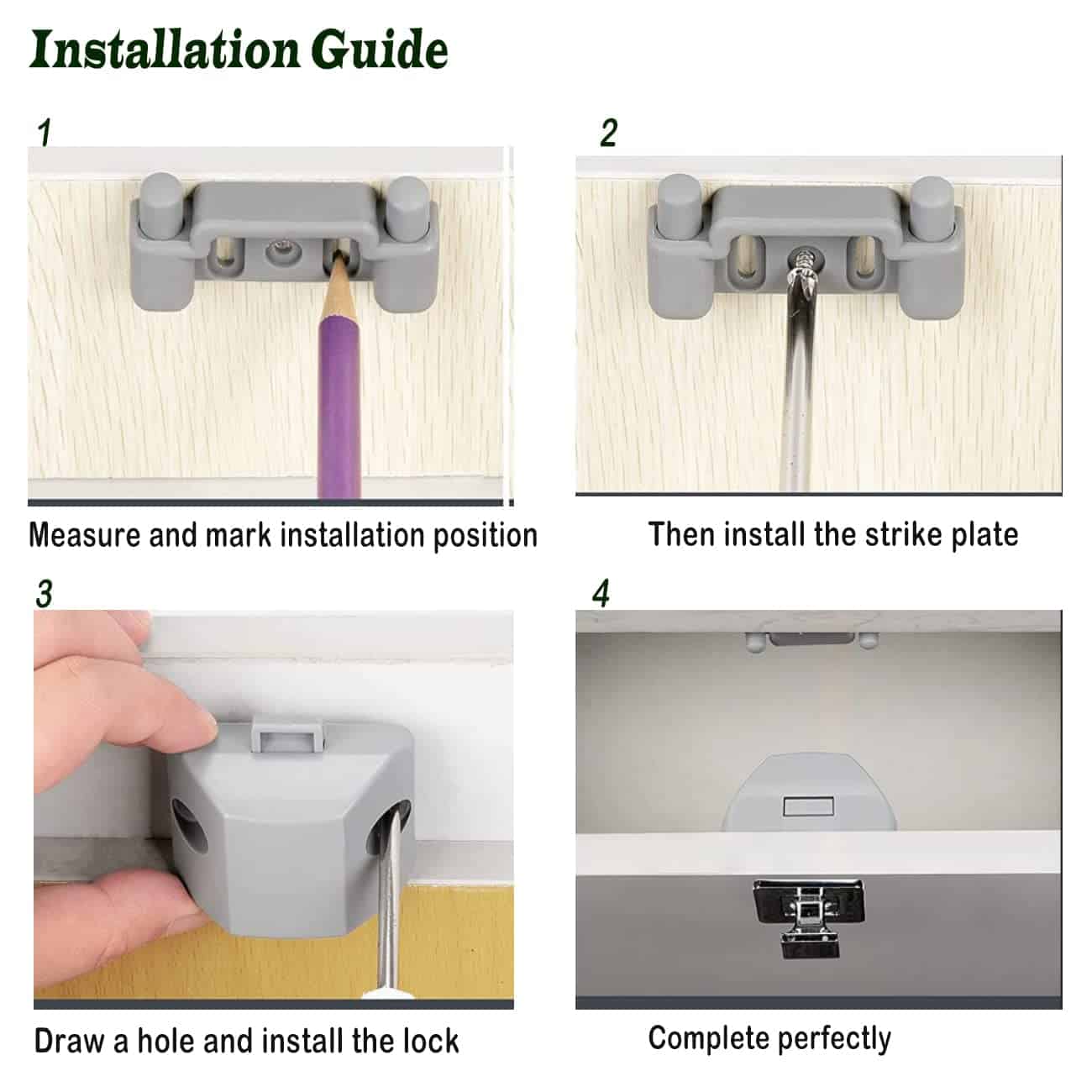 Cerraduras de gabinete RV TANFEI, Botón de metal, Perilla - Imagen 7