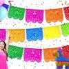 Banderines de Fiesta Mexicana - Gran bandera de papel