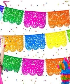 Banderines de Fiesta Mexicana - Gran bandera de papel