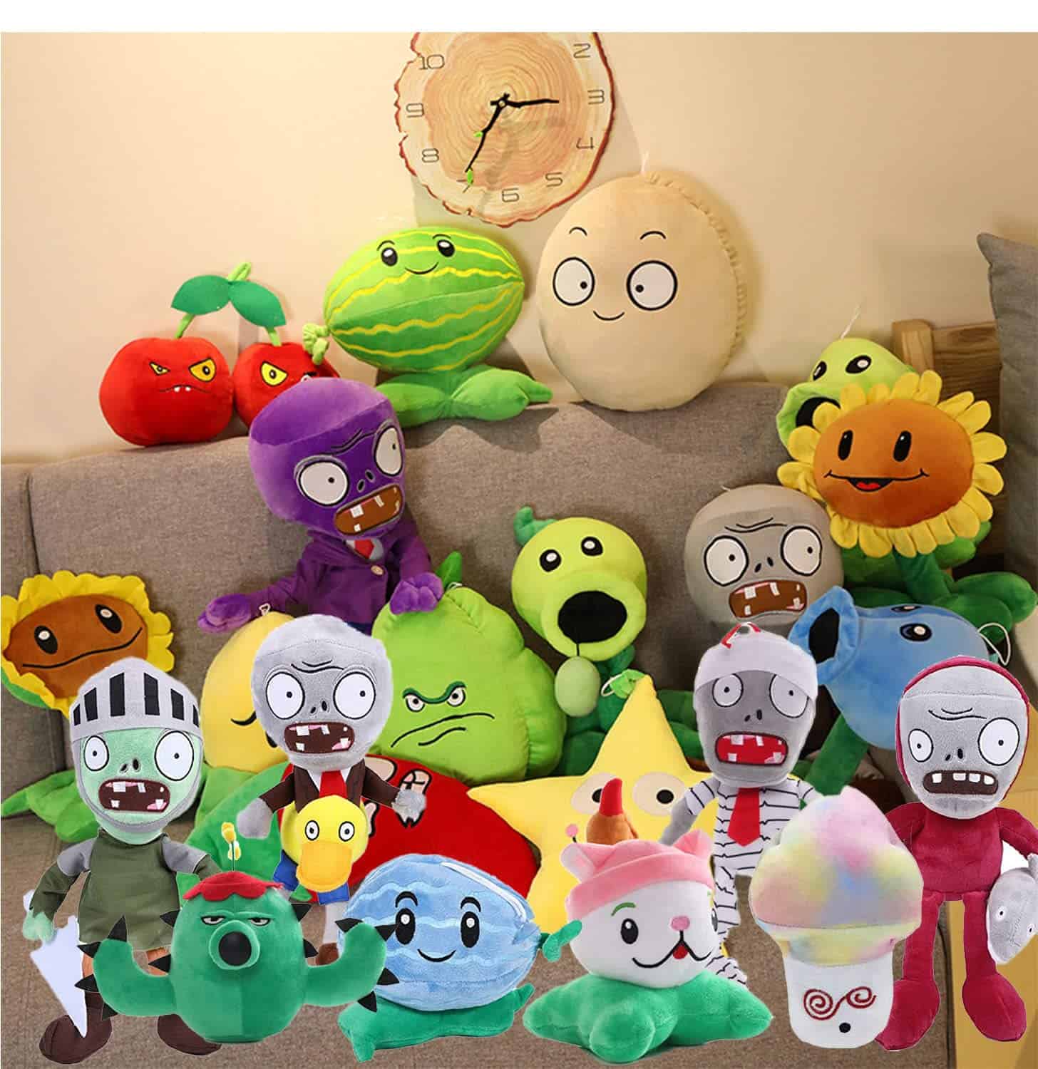 JHESAO 10 PCS Plantas y Zombies Juguete de Peluche, 10 - Imagen 7