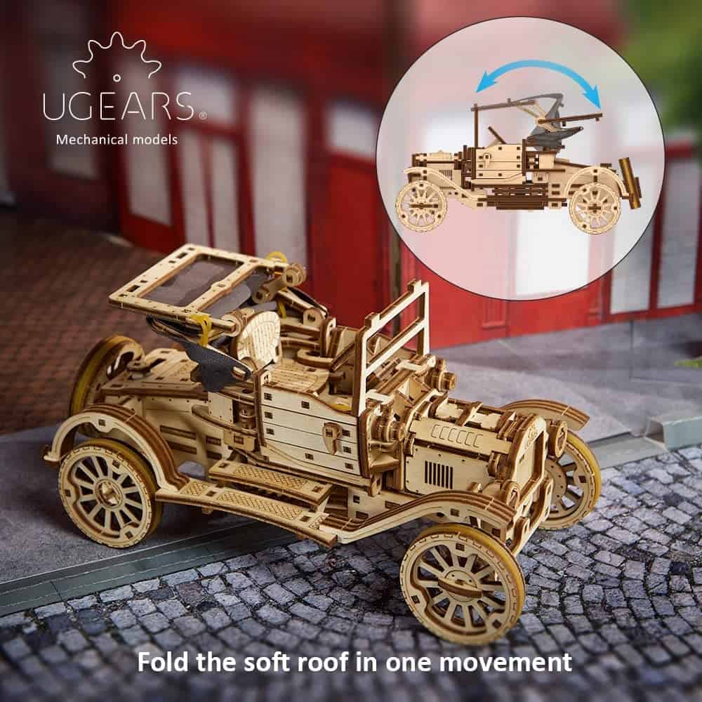 Kit de coche clásico UGEARS - Rompecabezas en 3D para - Imagen 4