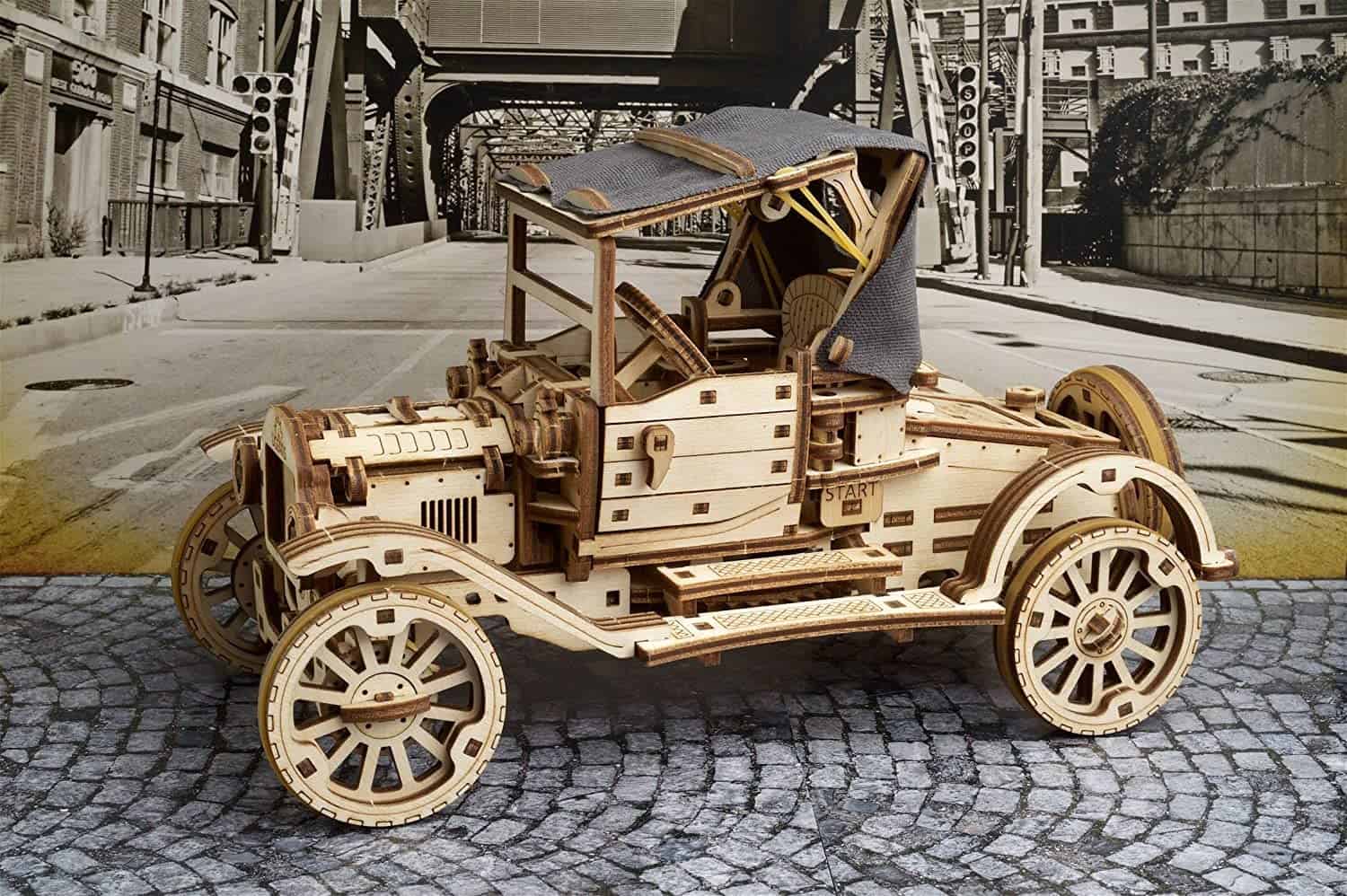 Kit de coche clásico UGEARS - Rompecabezas en 3D para - Imagen 7