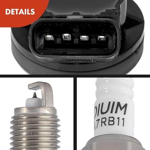 Conjunto de 4 Paquetes de Bobina de Encendido y Bujías de - Imagen 9