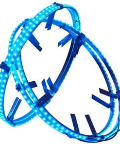 GOGOONE 4PCs Kit de Luces de Aro de Rueda RGB de 17” con