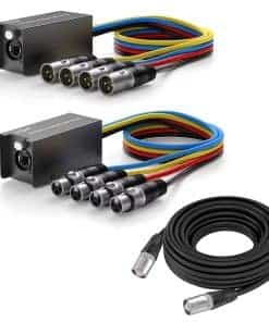 Receptor de Red Multi Snake de 3.3 pies 4 CH sobre Cable