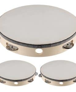 Paquete de 3 Tamborines de 10 Pulgadas para Adultos de