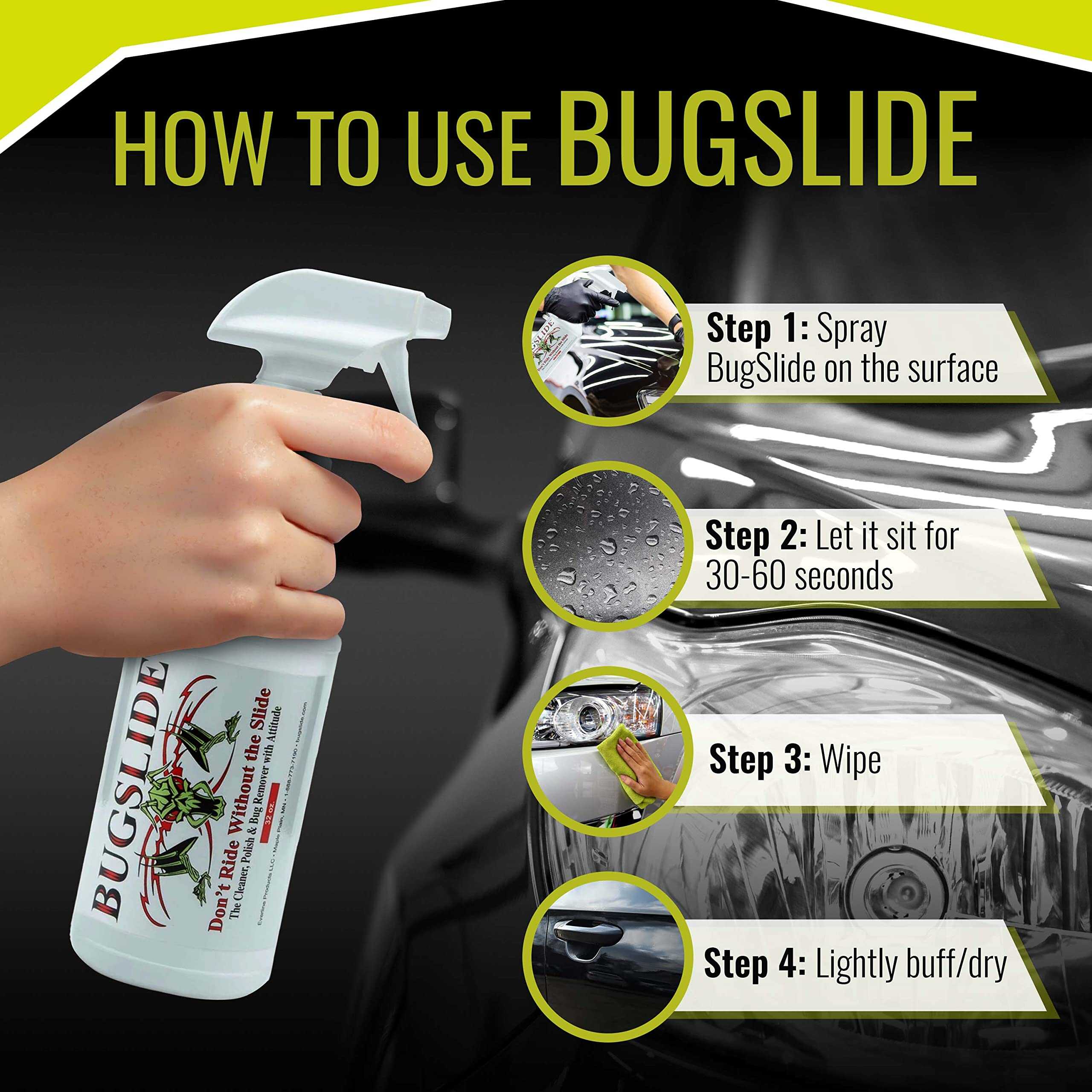Kit de Detallado de Coche BugSlide 32 Oz con Toalla de - Imagen 7