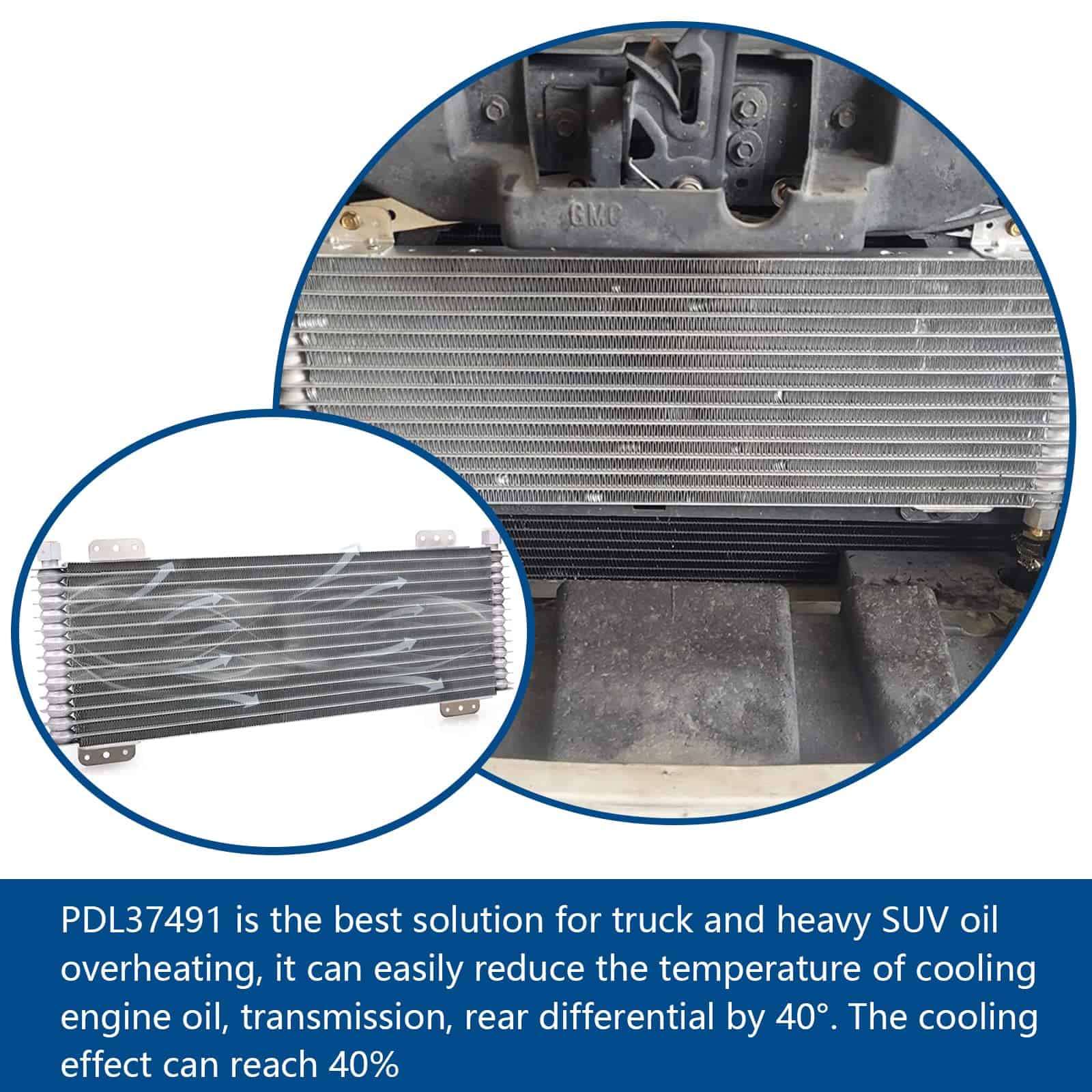 Enfriador de Transmisión EYSENC 40,000 GVW Trans Cooler - Imagen 5