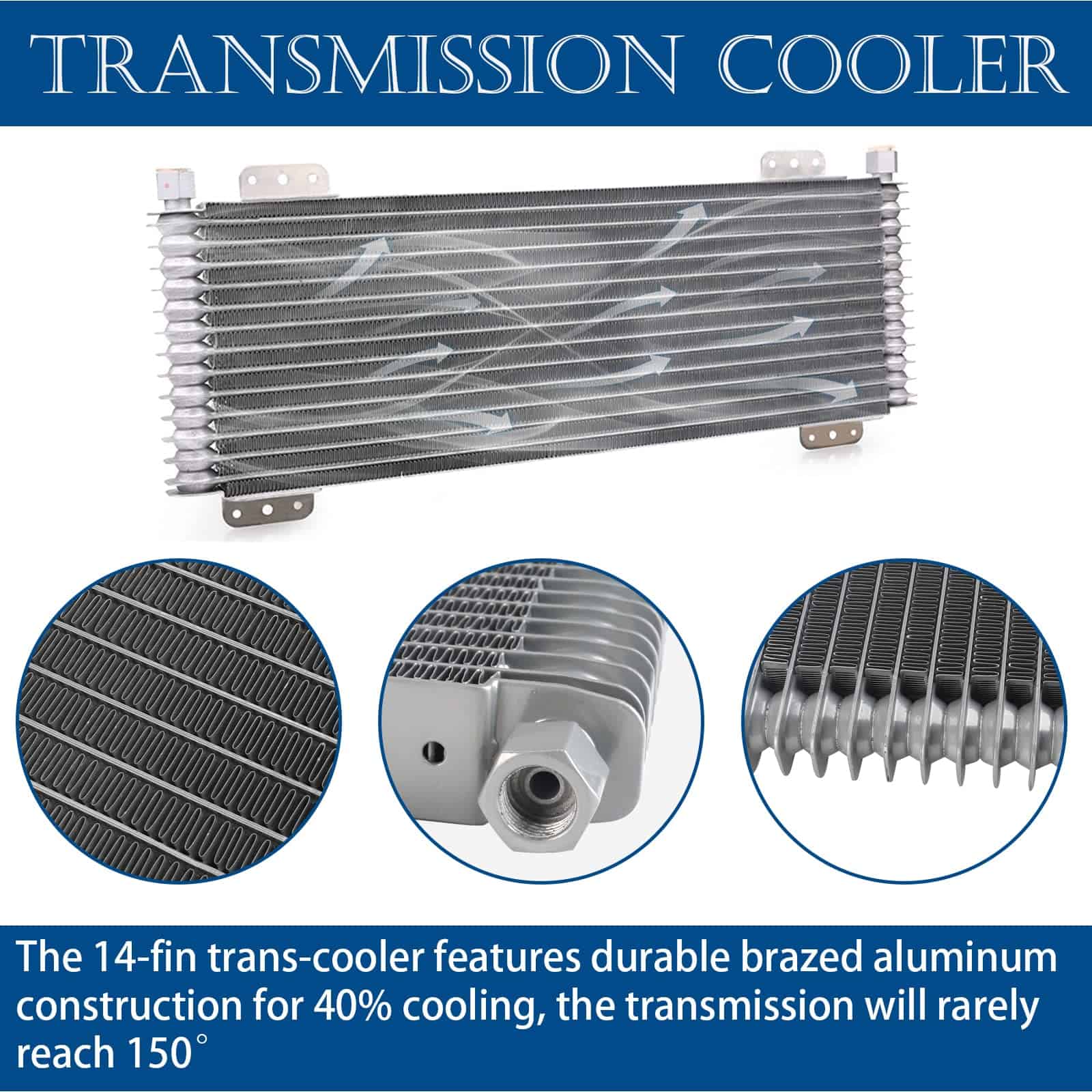 Enfriador de Transmisión EYSENC 40,000 GVW Trans Cooler - Imagen 3