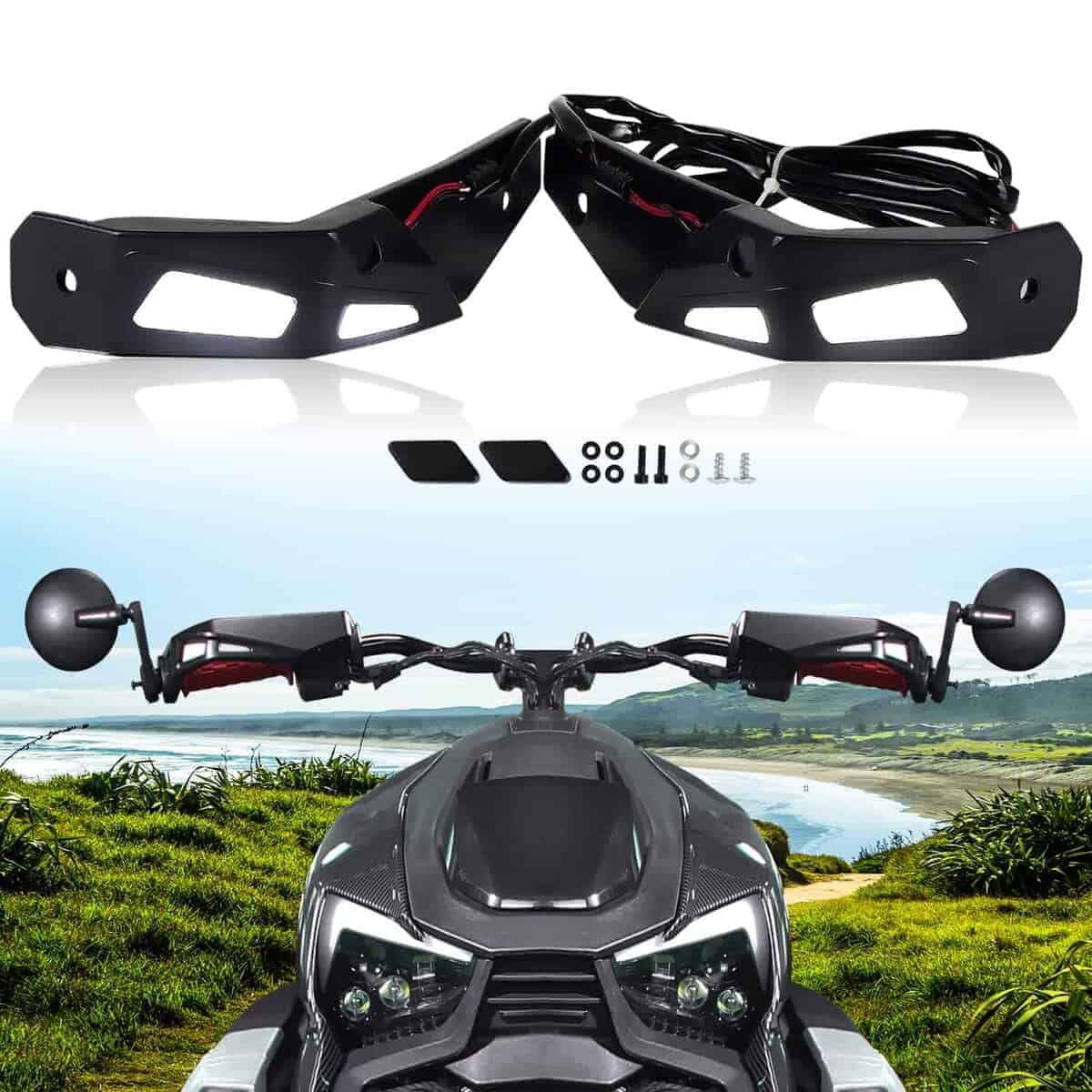 CPOWACE Protectores de Mano con Luces LED Compatible con