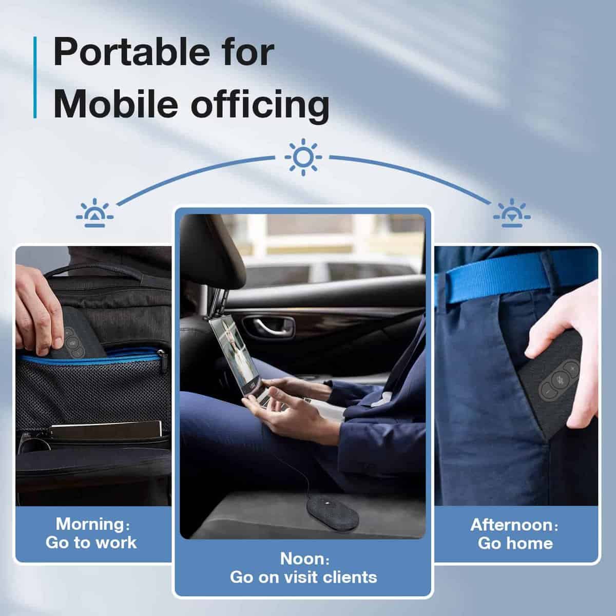 Altavoces USB RayBit, Altavoz de conferencia con micrófono - Imagen 5