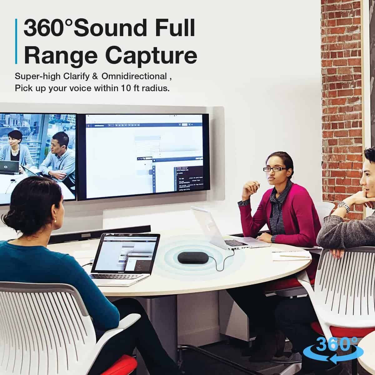 Altavoces USB RayBit, Altavoz de conferencia con micrófono - Imagen 7