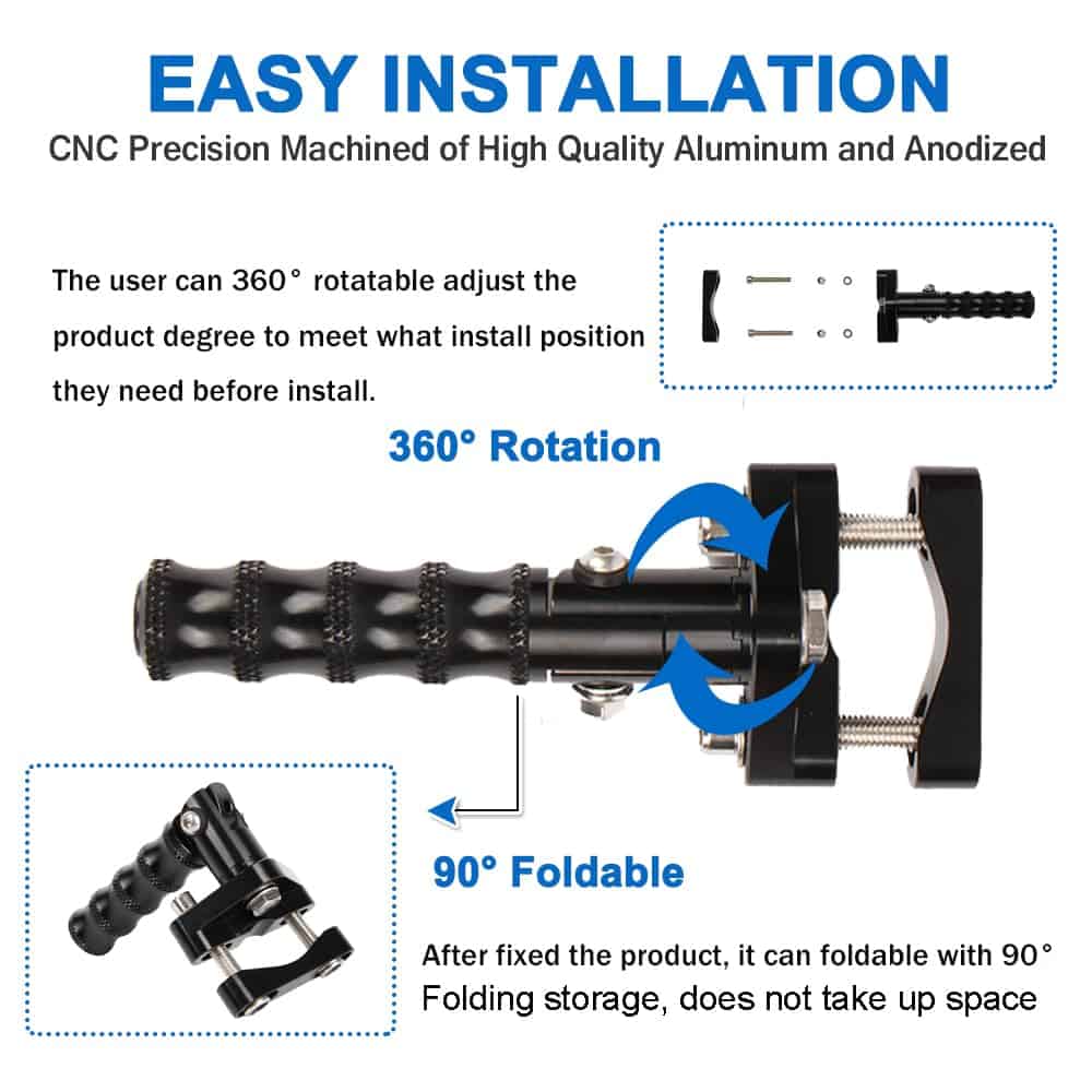 MYIADV Reposapiés de motocicleta Plegables Aleación de - Imagen 8