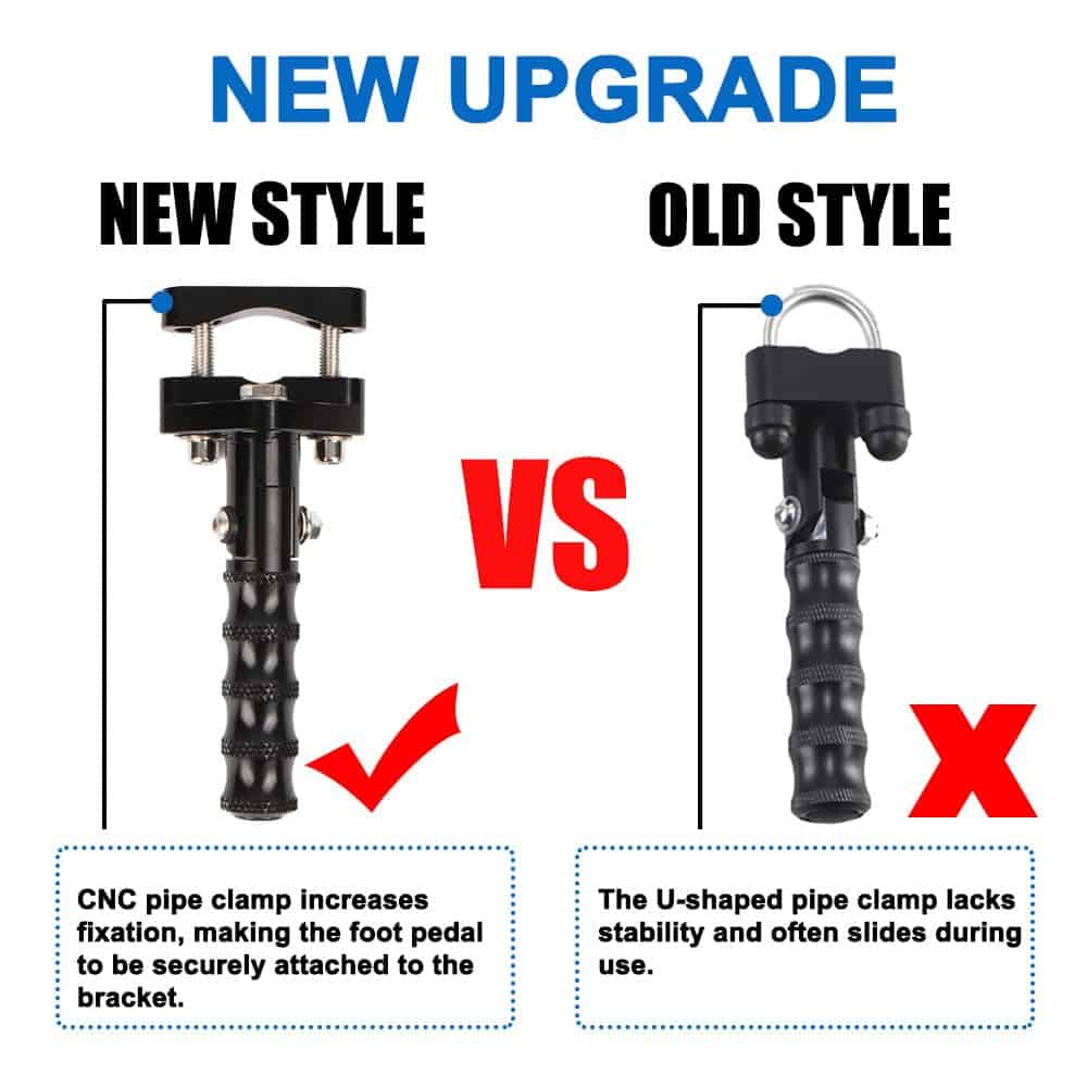 MYIADV Reposapiés de motocicleta Plegables Aleación de - Imagen 7