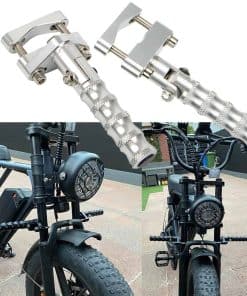 MYIADV Reposapiés de motocicleta Plegables Aleación de