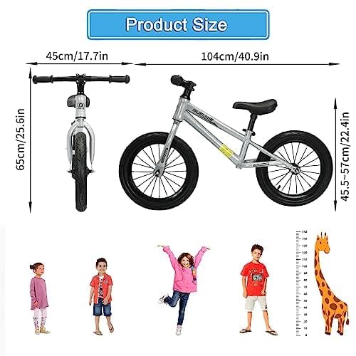 Bicicleta de Equilibrio de 16 Pulgadas para Niños Grandes - Imagen 8