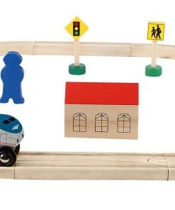 Set de Tren de Madera Amtrak de 20 Piezas Compatible con