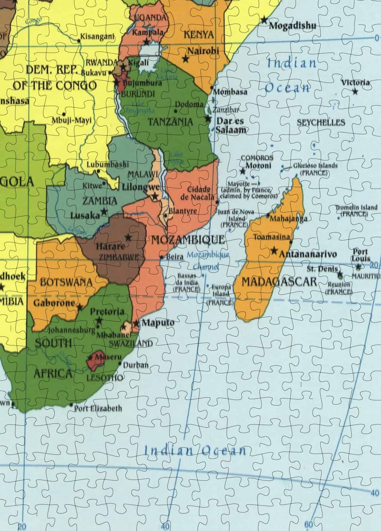 Rompecabezas del Mapa de África de 2001 | 1000 Piezas para - Imagen 8