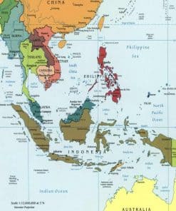 Rompecabezas de 1000 piezas del Mapa de Sudeste Asiático |