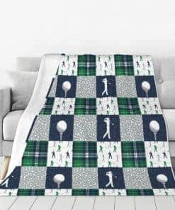 Manta de Golf de Franela Suave y Cálida para Cama Viaje