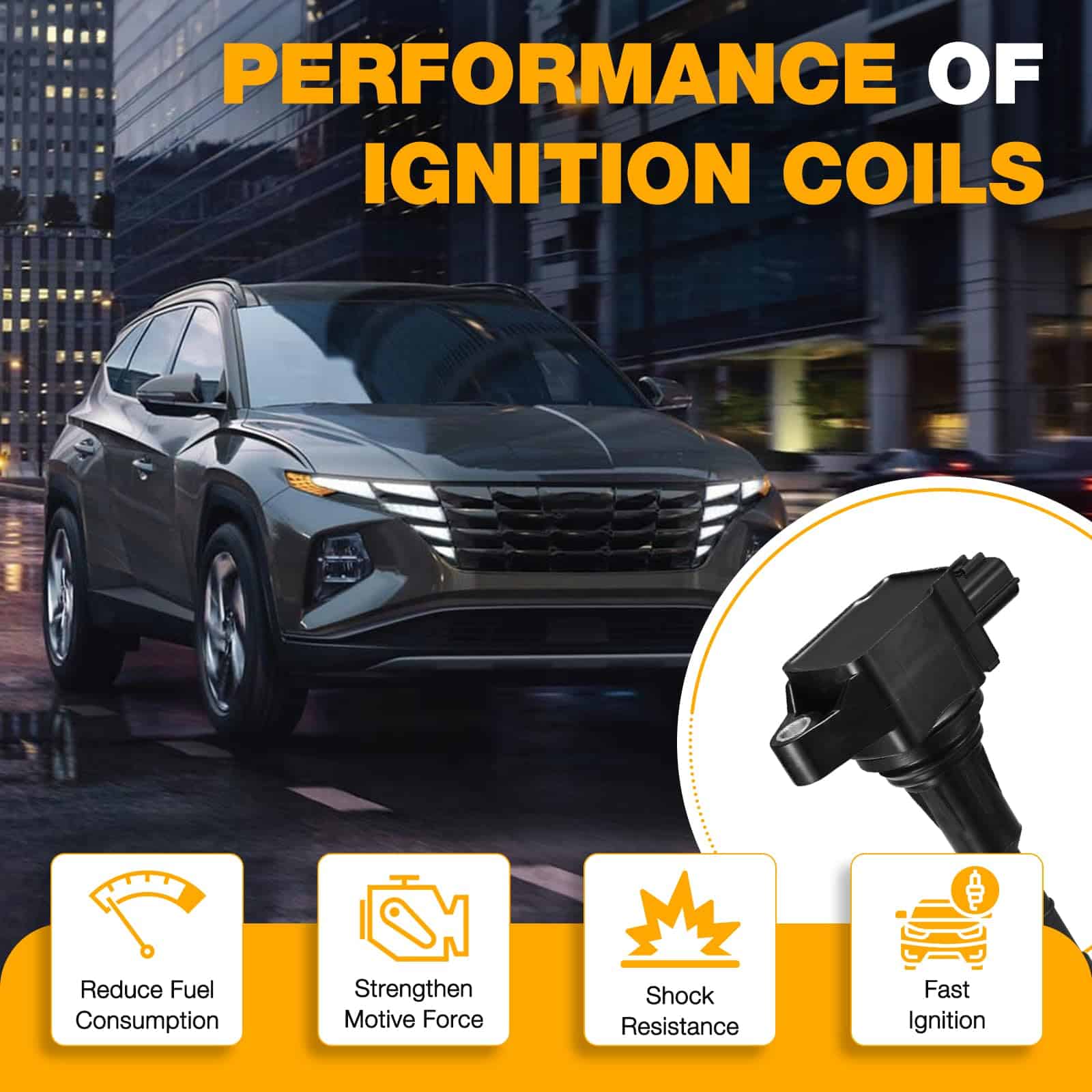 Conjunto de 6 bobinas de encendido BDFHYK UF550 Compatible - Imagen 8