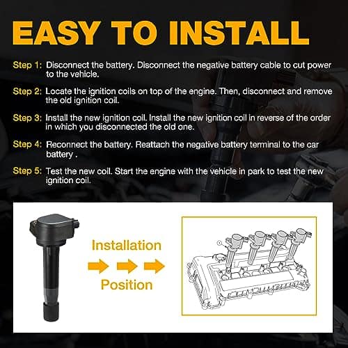 Paquete de Bobinas de Encendido BDFHYK Compatible con Acura - Imagen 8