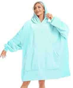 Kipswiza Manta con Capucha Ligera, Manta Suave de Franela