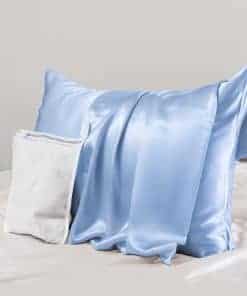 Funda de Almohada de Seda Real 23 Momme 100% para Cabello y