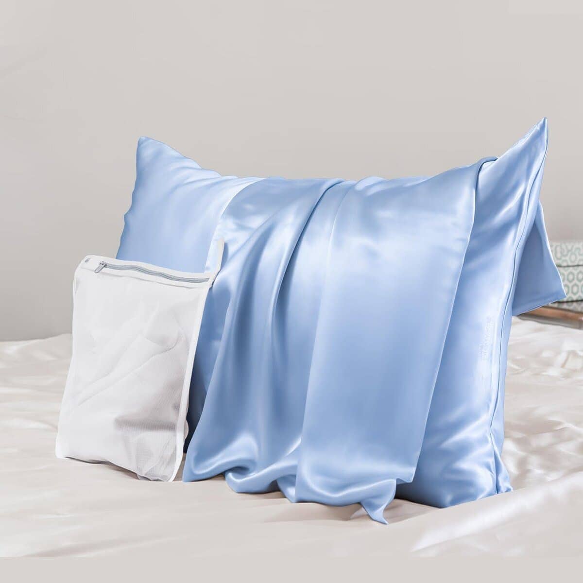 Funda de Almohada de Seda Real 23 Momme 100% para Cabello y