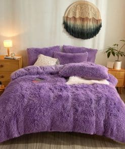 Juego de Funda de Edredón y Ropa de Cama Peluda Besfunny de