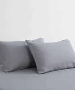 Funda de Almohada de Lino 100% DAPU 20x40 Pulgadas (Paquete