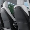 Protector de respaldo de asiento de cuero diseñado para