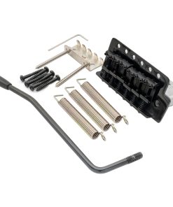 Puente de trémolo de 6 tornillos vintage -Negro