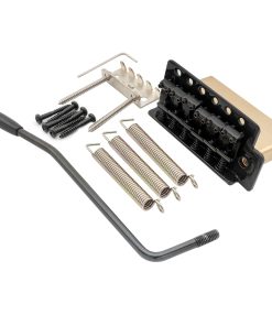 Puente de trémolo de 6 tornillos vintage -Negro