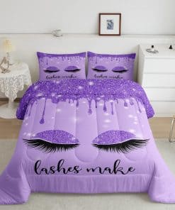 Juego de Edredón de Princesa Pestañas Sonrientes para