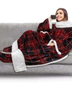 Manta PAVILIA con Mangas y Bolsillo para los Pies, Color