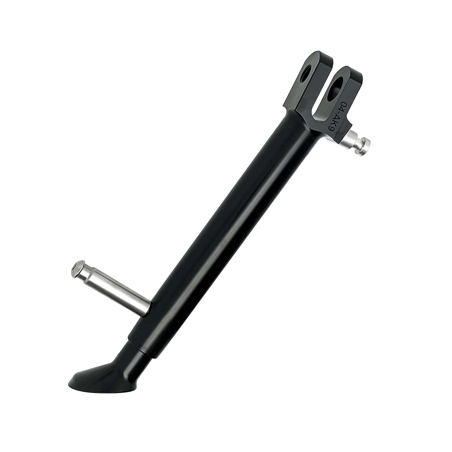 Pata de cabra lateral ajustable DeYeShiKi CNC negra para