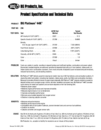 Smilyeez BG K1003 Limpiador de Inyección de Combustible y - Imagen 6