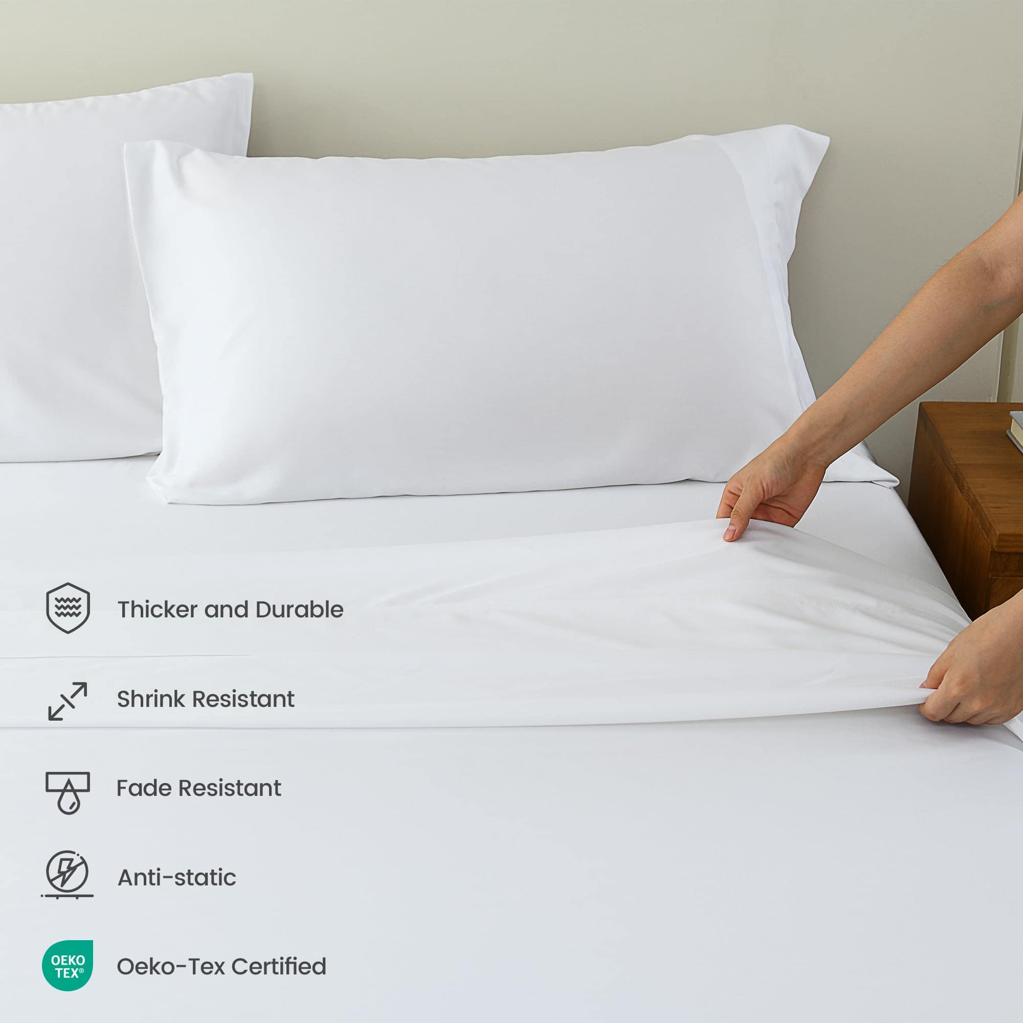 Juegos de Sábanas Gemelas XL Rosecret, 100% Viscosa - Imagen 4