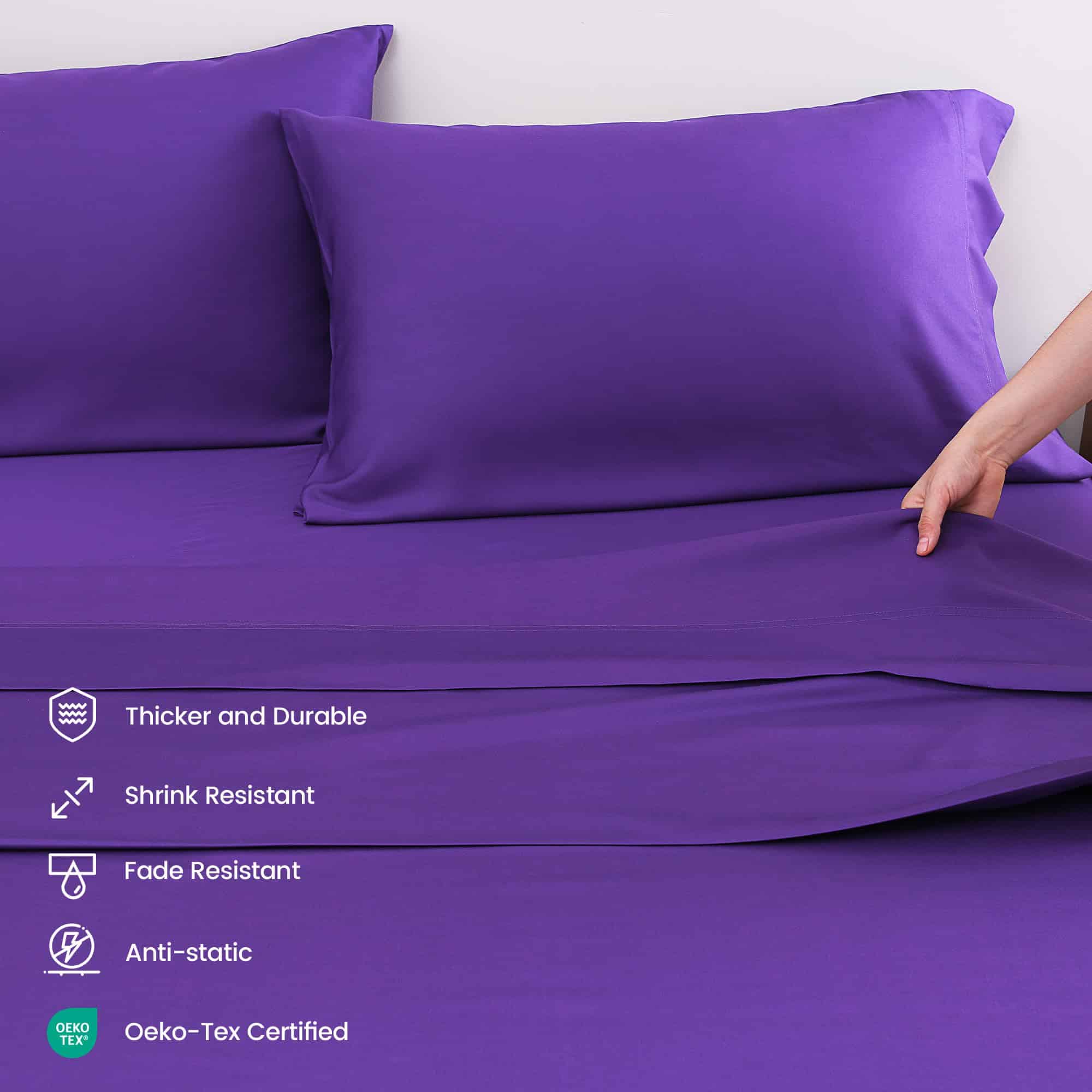 Juego de Sábanas y Fundas de Almohada Twin XL Rosecret, - Imagen 4