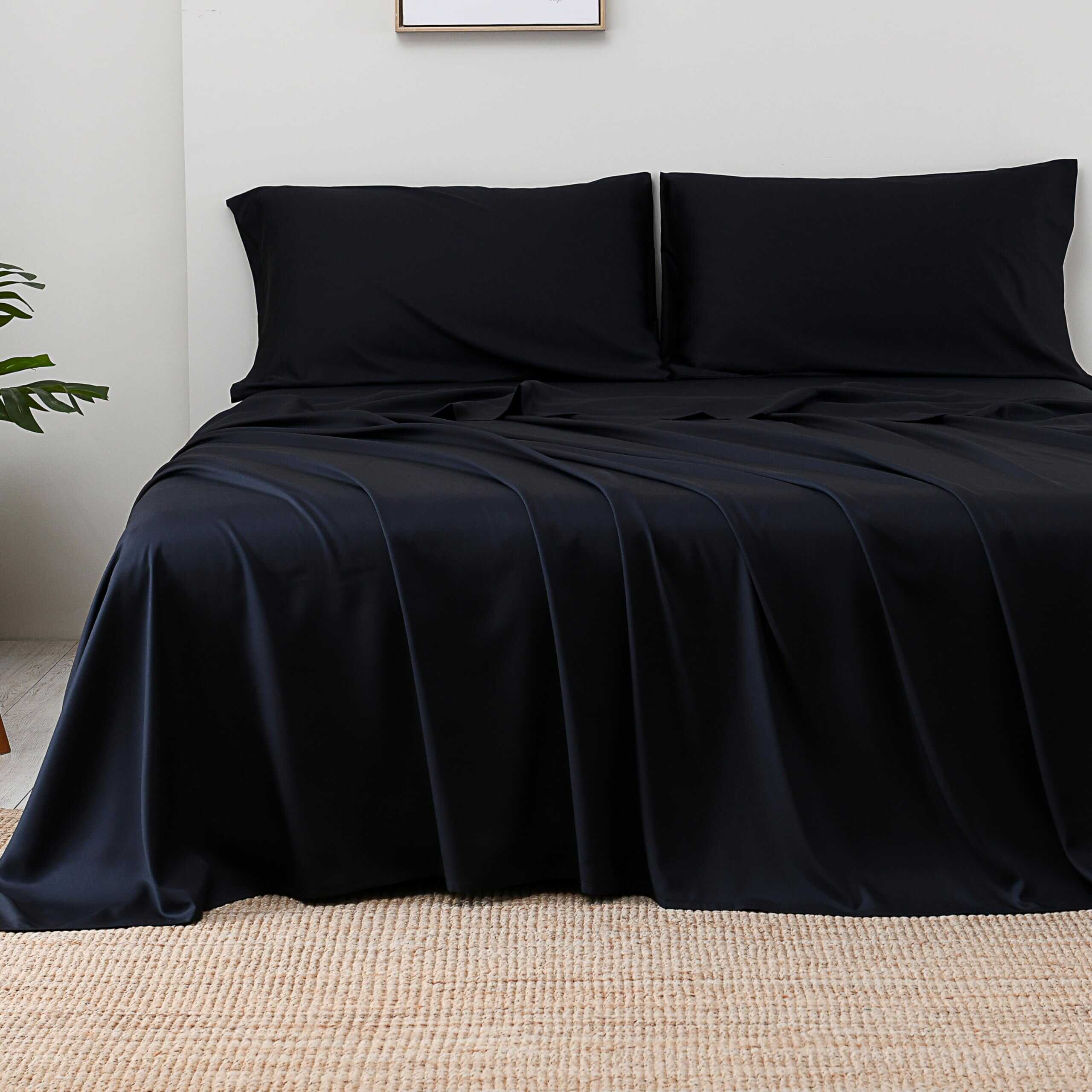 Juego de Sábanas King Size Rosecret 100% Viscosa de Bambú,