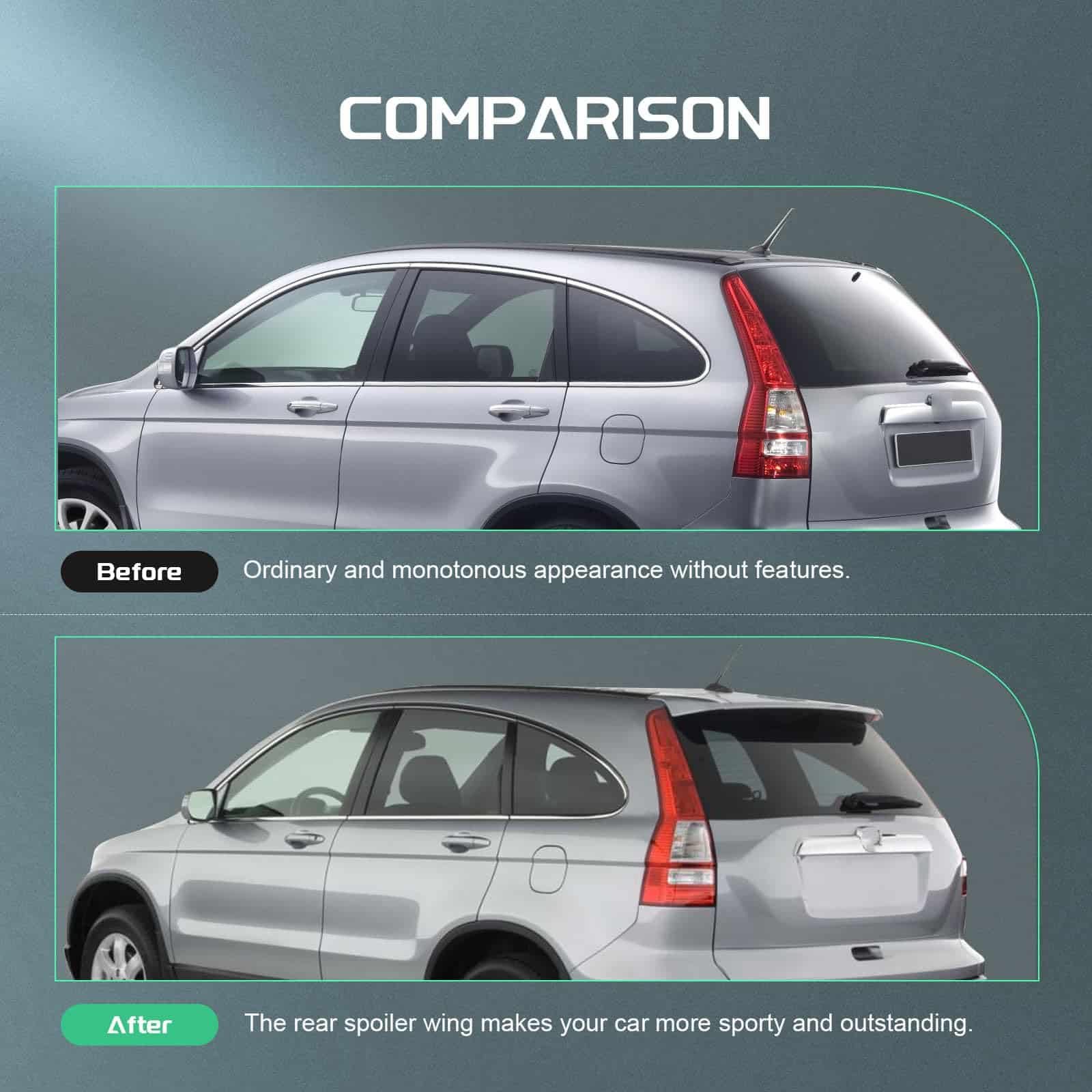 Alerón de Techo SCITOO para Honda CR-V 2007-2011 Matt Negro - Imagen 5