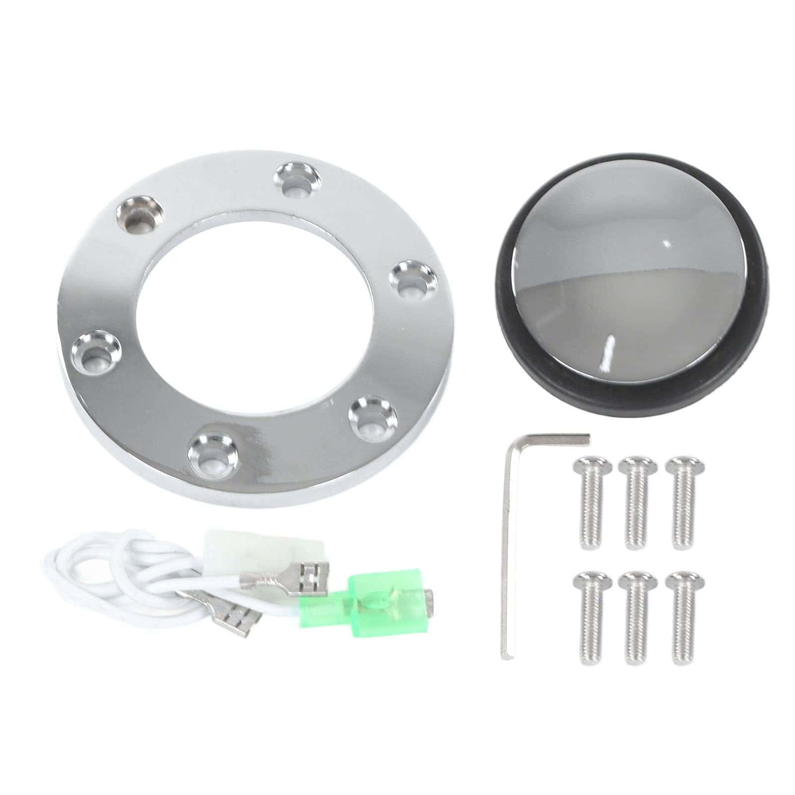 Volante Clásico, 380mm/15in Universal Volante de Madera con - Imagen 7