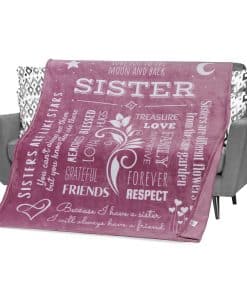 Mantas de Regalo de Cumpleaños para Hermanas de Hermanas,