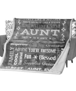 Manta de regalo para tía FILO ESTILO, regalos para la tía