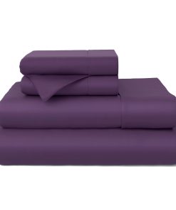 Juego de sábanas 100% Rayon Derivado de Bambú -Morado